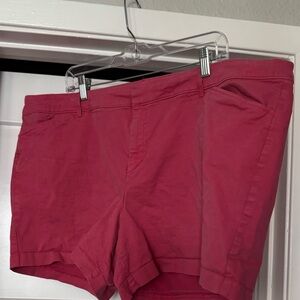 Old Navy Pink Pixie Shorts Casual Cotton Blend